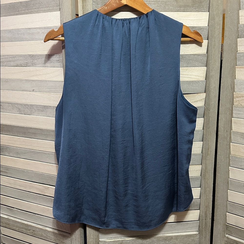 Veronica Beard Deep Blue Buttoned Blouse - image 5